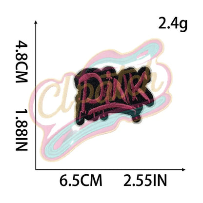 Babbie style Pink type embroidery patch - Clpatch