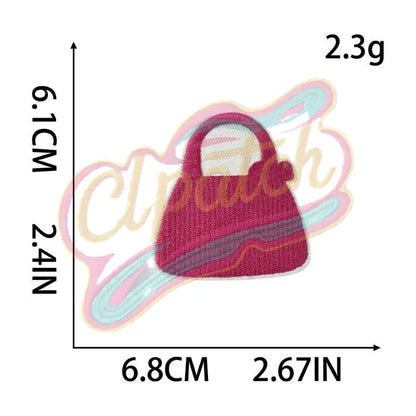 Babbie style Pink type embroidery patch - Clpatch