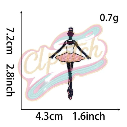 Ballet Girl Embroidered Patch - Clpatch