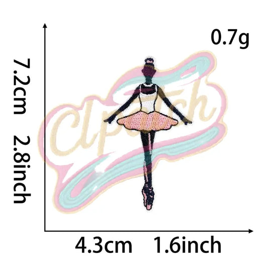Ballet Girl Embroidered Patch - Clpatch