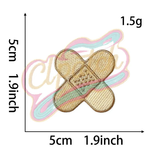 Band-Aid Embroidered Iron On - Clpatch