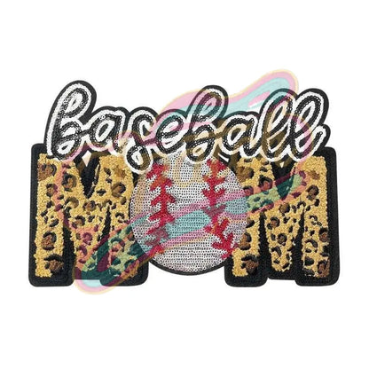 Baseball MOM chenille embroidery patch - Clpatch