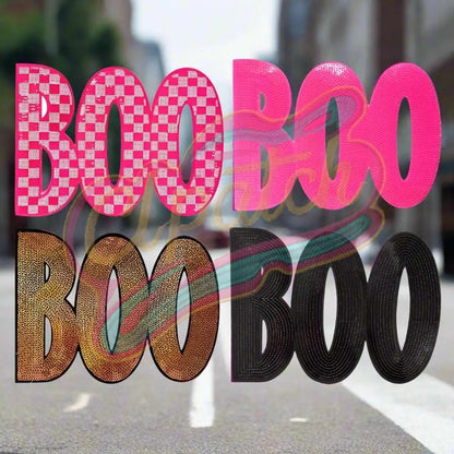 Boo Personality adhesive patch with glitter - Clpatch