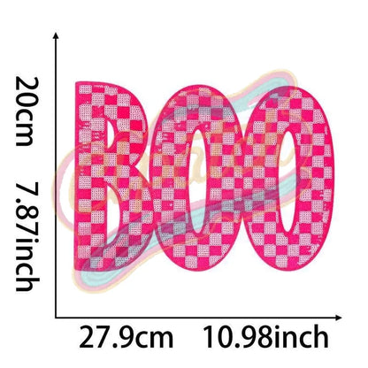 Boo Personality adhesive patch with glitter - Clpatch