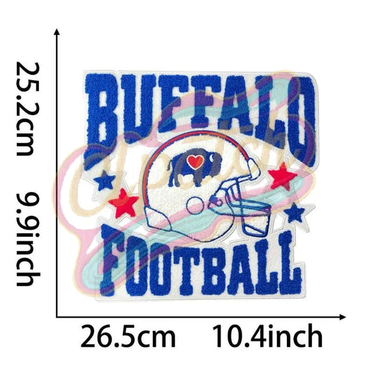 Buffalo Football team chenille embroidery patch - Clpatch