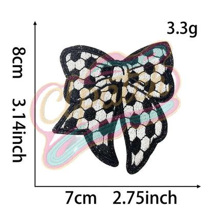 Butterfly bow adhesive embroidery cloth patch - Clpatch