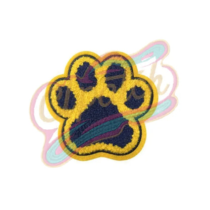 California Berkeley chenile bear paw iron on embroidery patches - Clpatch