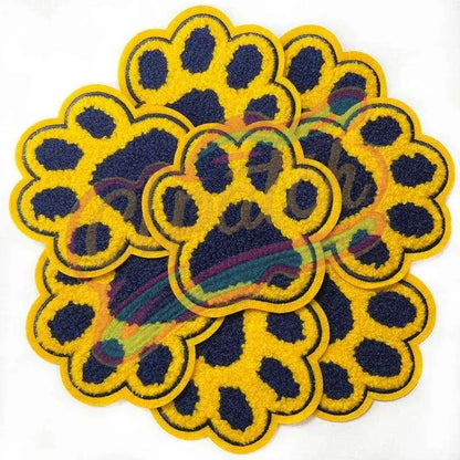 California Berkeley chenile bear paw iron on embroidery patches - Clpatch