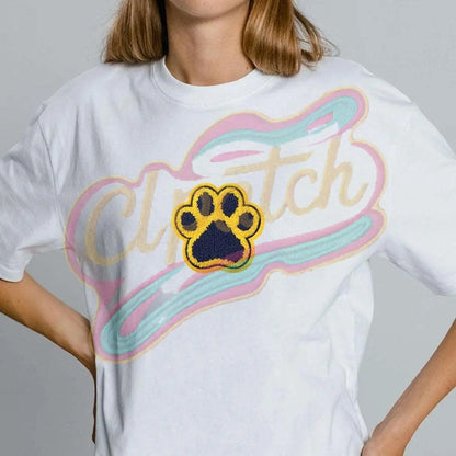 California Berkeley chenile bear paw iron on embroidery patches - Clpatch