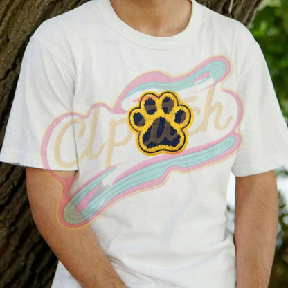 California Berkeley chenile bear paw iron on embroidery patches - Clpatch