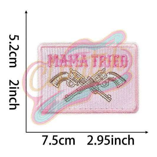Cowgirl Mama tried trucker hat patches embroidery patch - Clpatch