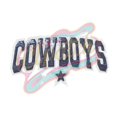 Dallas Cowboys sequins embroidery patch - Clpatch