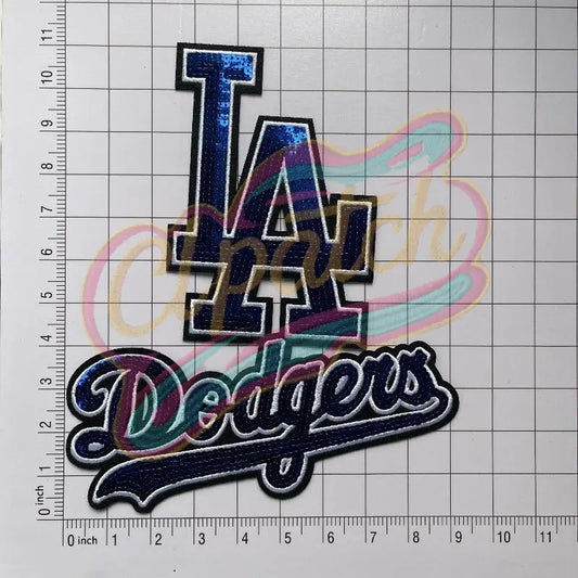 Dodgers LA sequin embroidered patch - Clpatch