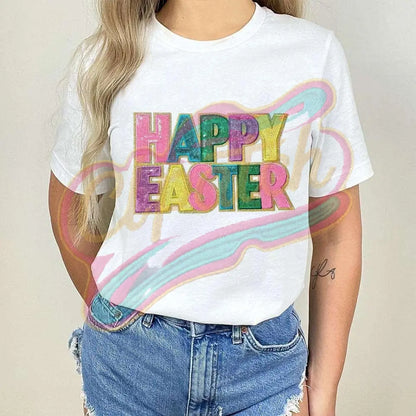 Easter's Day sequins embroidery patches with edge - Clpatch