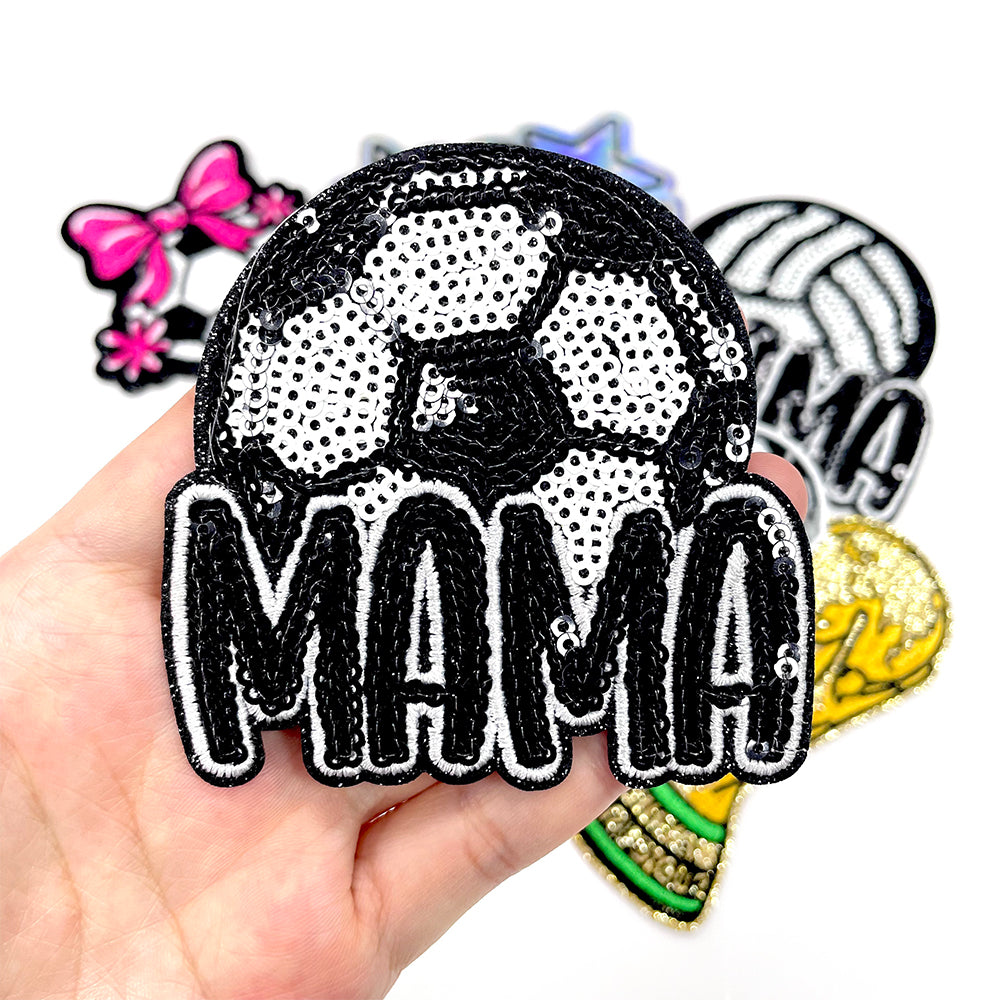 Soccer Mama Sequins Patches