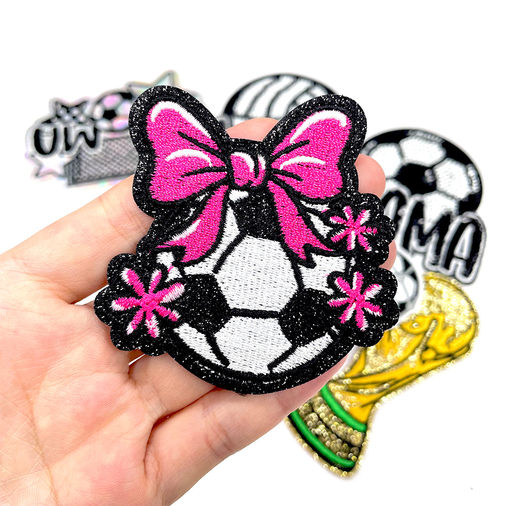 Soccer Pinkbow cute Patches