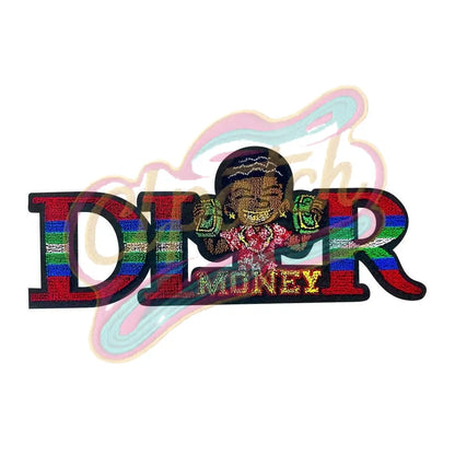 Fun Di*R 3D toothbrush embroidery patch - Clpatch