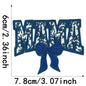 Colorful Cute Embroidered MOM Wifey Bow MAMA Patches Iron on for Clothes Jackets Makeup Bags Trucker Hats Mother's Day Gift DIY