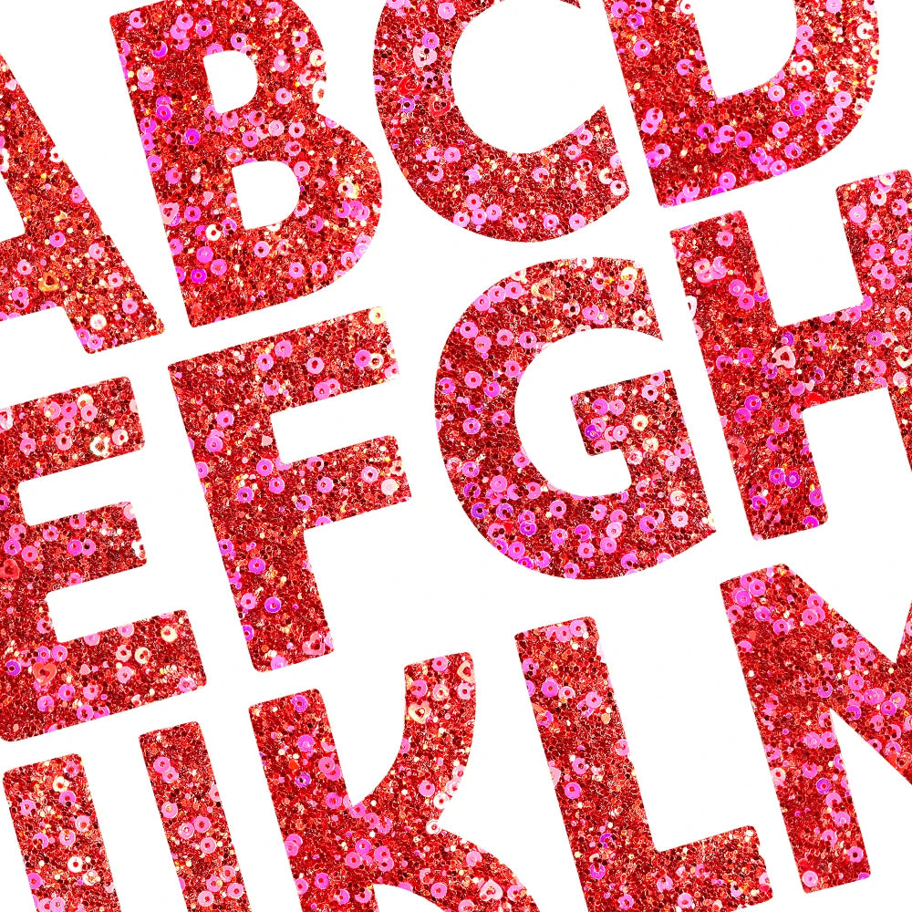 Bling DIY Iron-On Patches A-Z Alphabet