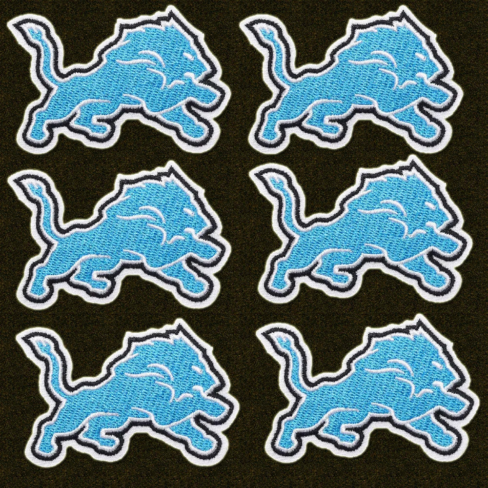 Lions Logo Patch Iron on NFL Football Team