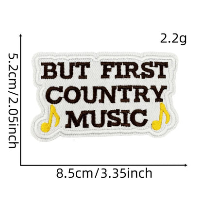 Western Style Iron-On Dolly Logo Design Badges Fabric Tucker Hat Clothing