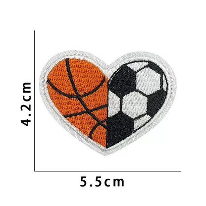 Wholesale Sport Basketball Iron-On Embroidery Patches
