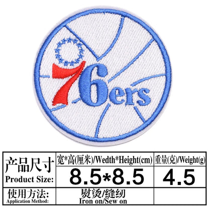 Basketball Team Patch Heat Press Sports Basketball Club logo Iron on Patches for Basketball
