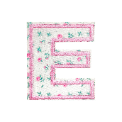 Floral Letter 5cm Patch Sets Easy-to-Use Iron-on Style