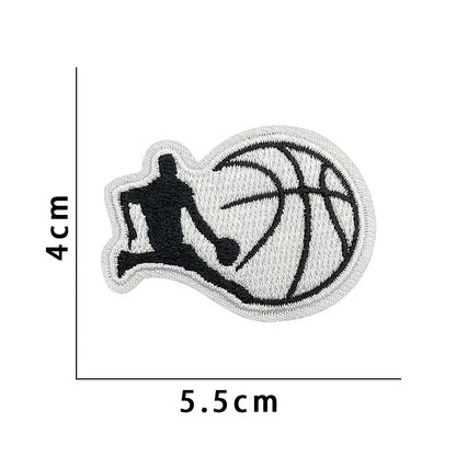Wholesale Sport Basketball Iron-On Embroidery Patches