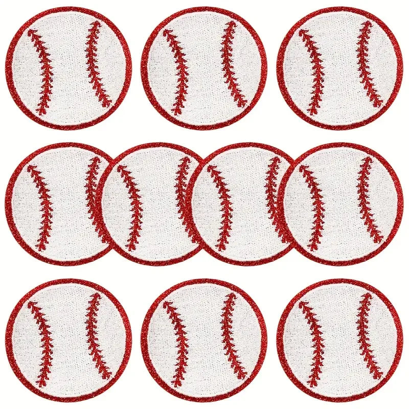 6 Sports Patches Basketball Football and Baseball Patches
