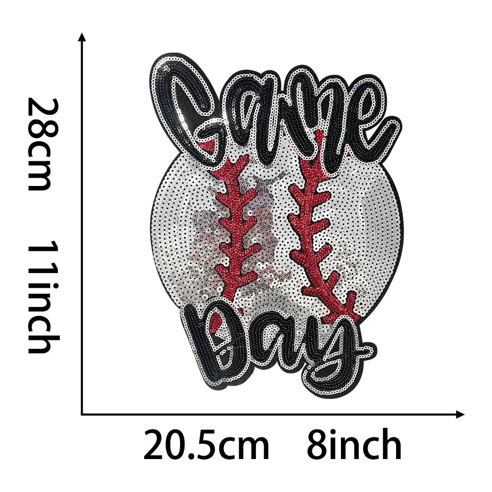 Game Day Baseball big Patches