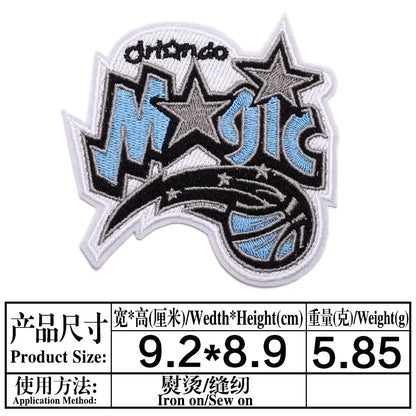 Basketball Team Patch Heat Press Sports Basketball Club logo Iron on Patches for Basketball
