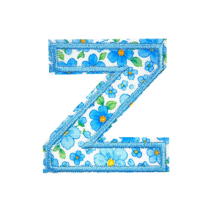 Floral Letter 5cm Patch Sets Easy-to-Use Iron-on Style