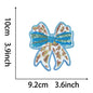 Wholesale Small Blue Sequin Bow Patch