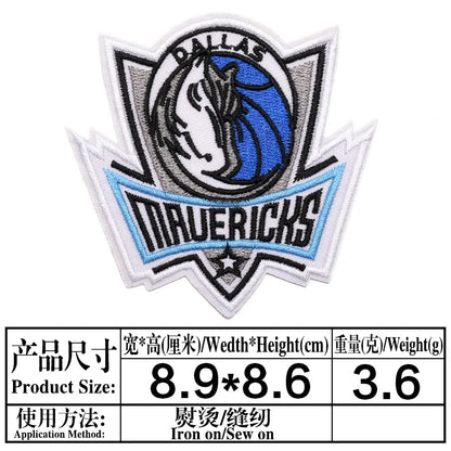 Basketball Team Patch Heat Press Sports Basketball Club logo Iron on Patches for Basketball