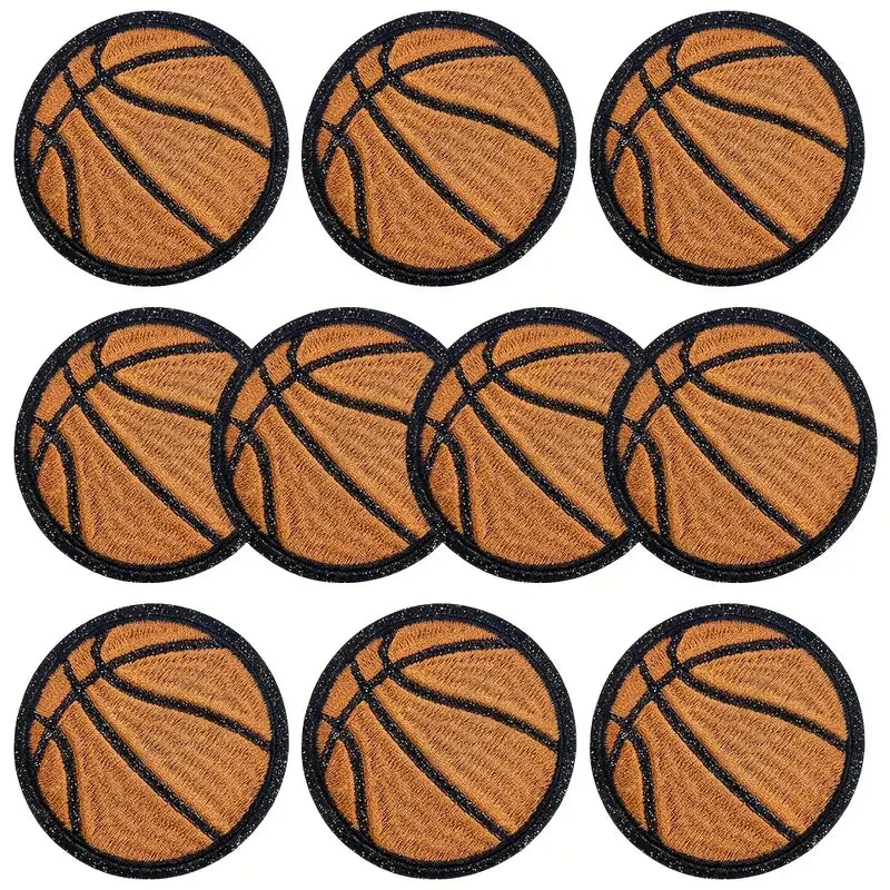 6 Sports Patches Basketball Football and Baseball Patches