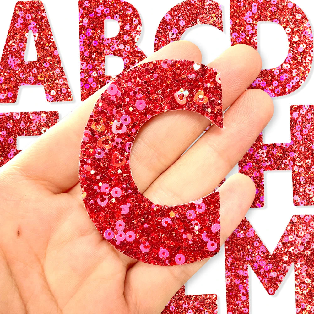 Bling DIY Iron-On Patches A-Z Alphabet