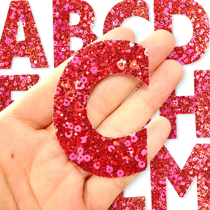 Bling DIY Iron-On Patches A-Z Alphabet