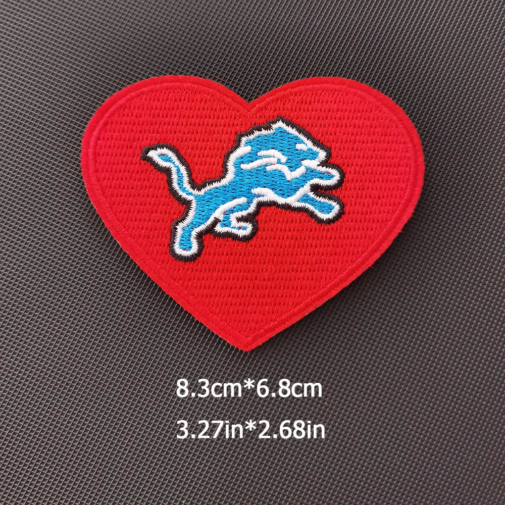 Lions Logo Patch Iron on NFL Football Team