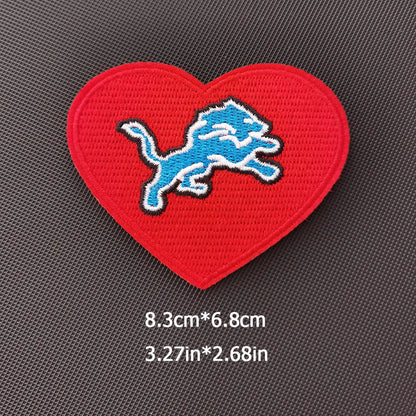 Lions Logo Patch Iron on NFL Football Team