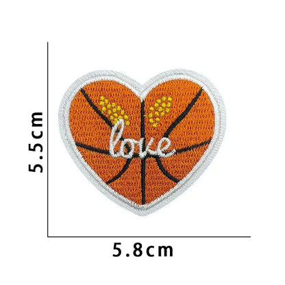 Wholesale Sport Basketball Iron-On Embroidery Patches