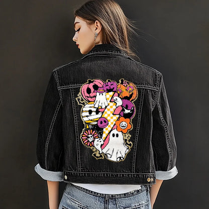 Halloween boo vibes big patches