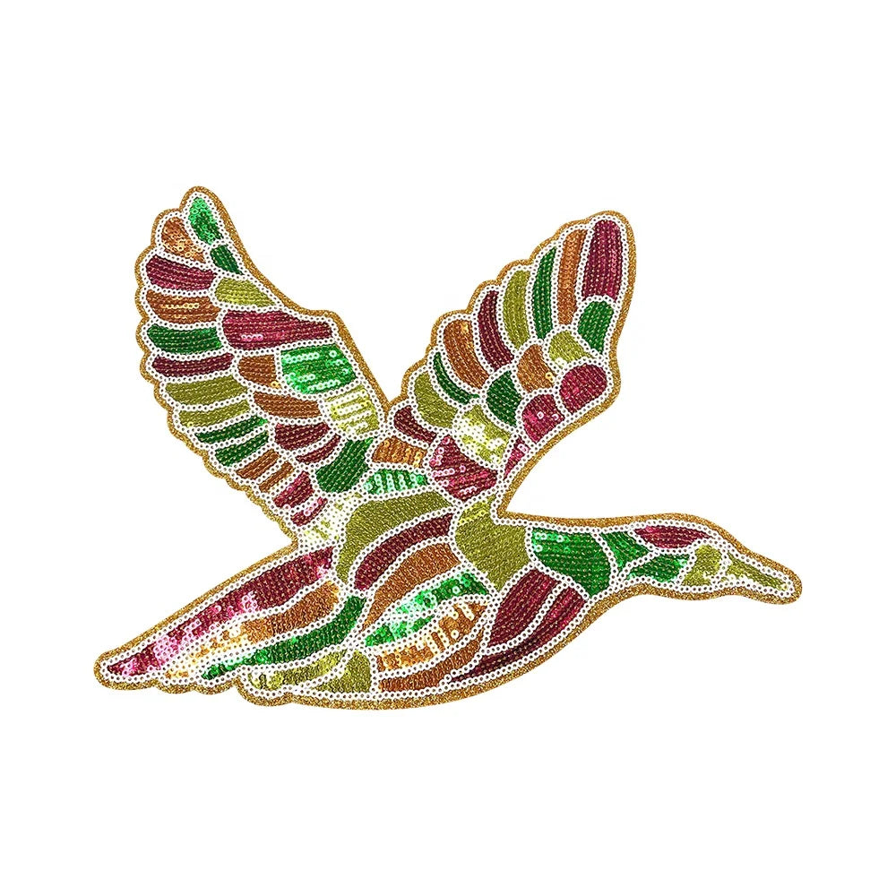 Flying Duck Patches Iron-On Sequin