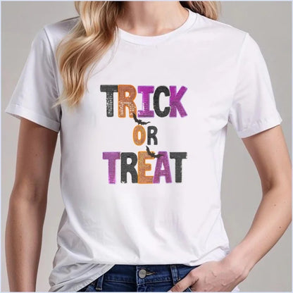Halloween Trick or Treat Sequin Letter Patch big patch