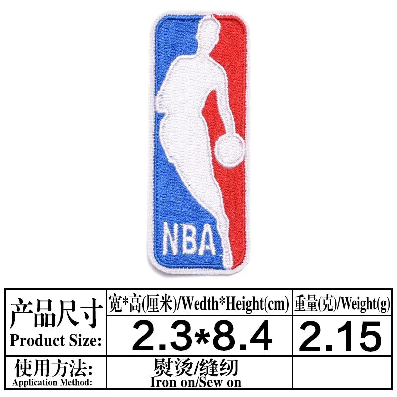 Basketball Team Patch Heat Press Sports Basketball Club logo Iron on Patches for Basketball