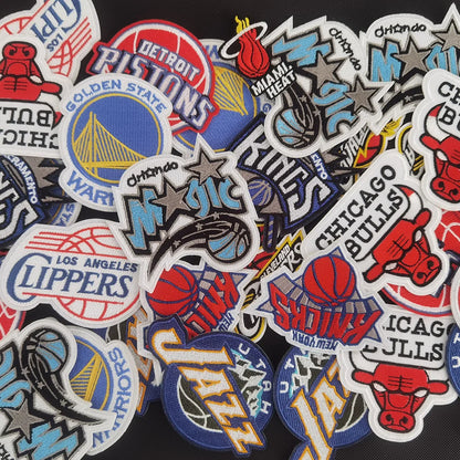 Basketball Team Patch Heat Press Sports Basketball Club logo Iron on Patches for Basketball