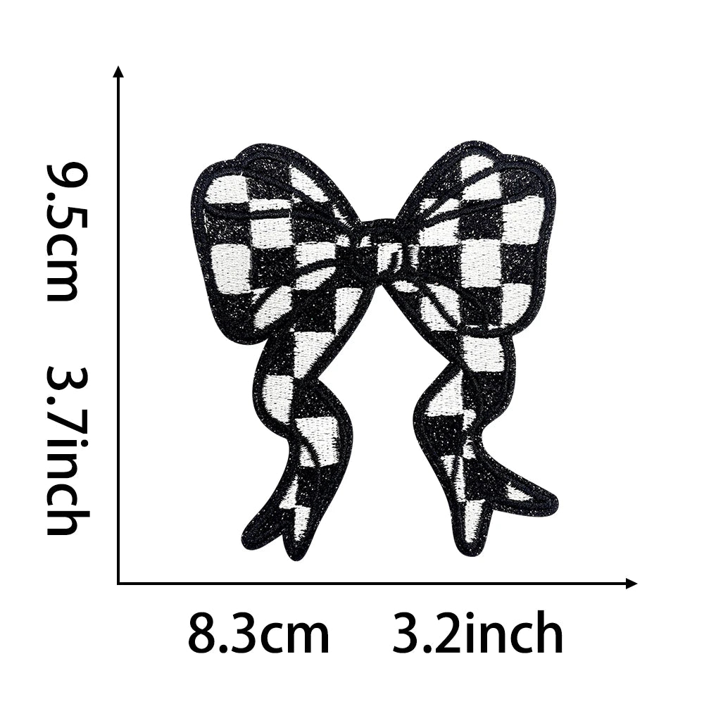 9.5CM Colorful Bow Iron-on patch