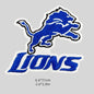 Lions Logo Patch Iron on NFL Football Team