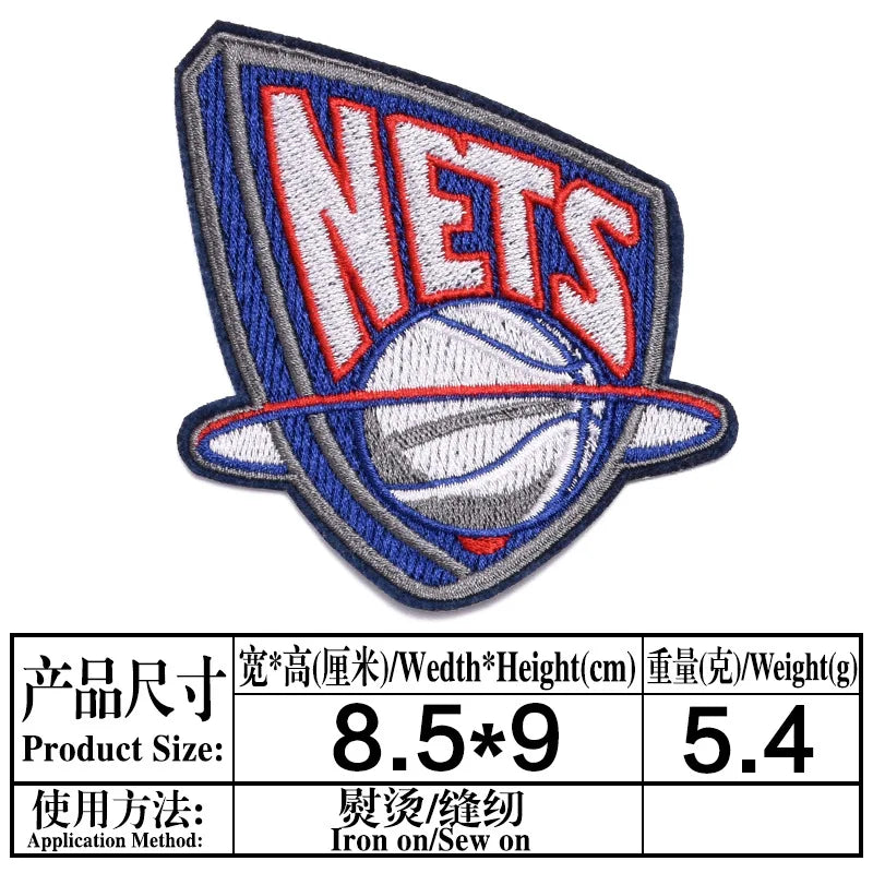 Basketball Team Patch Heat Press Sports Basketball Club logo Iron on Patches for Basketball