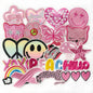 Lovely Pink Sequin Applique Custom Iron-On Embroidery Patches